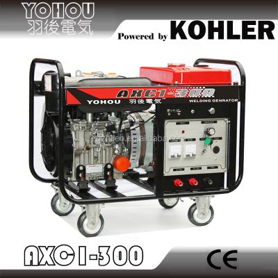 China For pipeline KOHLER diesel engine 200 amp / 300 amp genset welder for sale