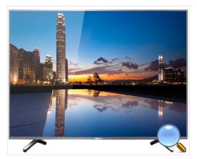 China High Definition Tv 49 Inch , Flat Screen Television With USB Media Player for sale