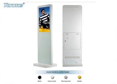 China White Free Standing LCD Advertising Display 32 Inch Wireless Remote Control for sale