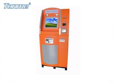 China Touch Screen Bill Payment Self Service Kiosk 19 Inch ATM Cash Dispenser for sale