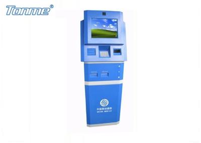 China Floor Stand Bill Payment Kiosk , Touch Screen Self Service Terminal 300cd / m2 for sale