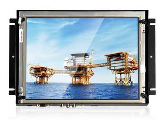 China Black Open Frame Monitor , Industrial Touch Screen Monitor 12.1 inch With HDMI VGA for sale