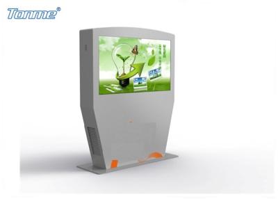 China 55“ Tribune Alleen Openluchtlcd Vertoning, Digitale Signage van de Reclametotem IP65 Te koop