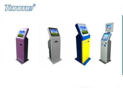 China 17 Inch Payment Ticketing Self Service Kiosk Free Standing In Subway Hotel Cinema for sale