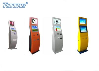 China Multi Color Interactive Dual Touch Screen Information Kiosk Outstanding Self Service Terminal for sale