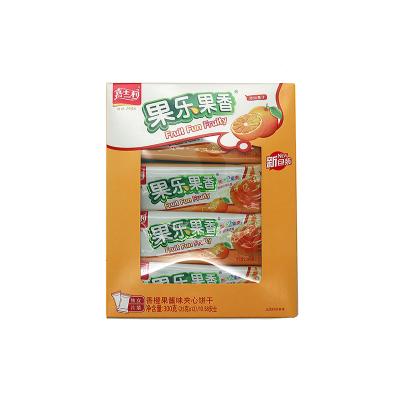 China Natural Hot Premium Cookies 300g Crunchy Jam Sandwich Cookies (Orange Sandwich Cookies) for sale