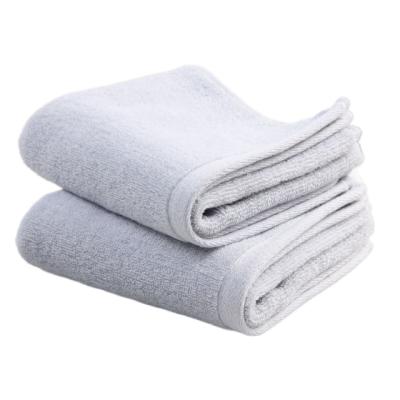 China Plain 32s Child Safe Cotton Thickened Soft Absorbent Adult Home Hotel Towel Facial Spa for sale