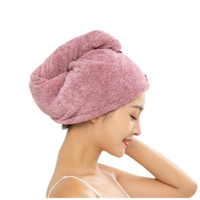 China New Double-Layer Charcoal Fiber Hair Dryer Towels Ladies Spa Thick Bamboo Towels Child Safe for sale