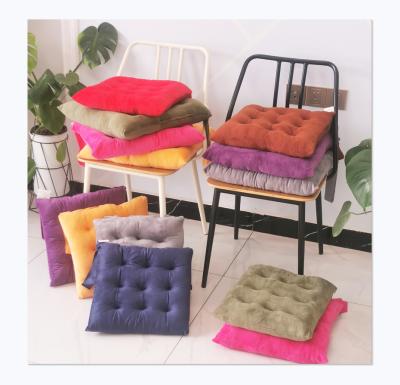 China Anti-static Hot Selling Velvet Square Strap Crystal Chair Cushion Anti-slip Hot Selling Meditation Cushion for sale