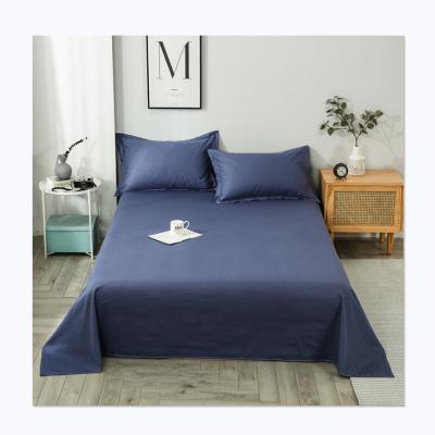 China Wholesale Anti-static Nordic Style Cotton Solid Color 3pcs Set Home Hotel Bed Sheets Sets for sale