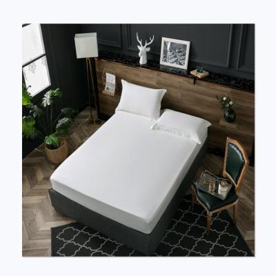 China Fast hot sale color solid color 60s long-staple cotton mattress cover home hotel bed sheet for sale