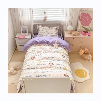 China New design anti dust mite 60S class long-staple cotton kids baby bedroom bedding set cotton for sale