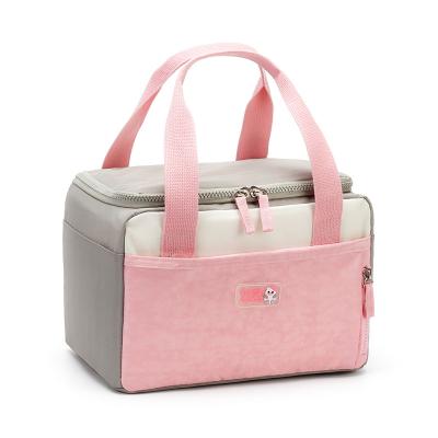 China Glitter Waterproof Custom With Zipper Insulated Tote Cooler Bag for sale