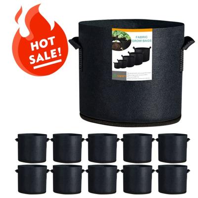 China Grow Bags Made Wholesale Non Woven Fabric Grow Bags 10 Gallon Flower Pots Vegetable Grow Bags Geotextile Planting Growing Fruit Bags Non Woven Fabric Pots for sale