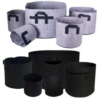 China Cheap Wholesale Nursery Pot Felt Biodegradable Nonwovens Grow Pots Plant Bags Vegetable Growing Cloth Plant Pots Sowing Bags for sale