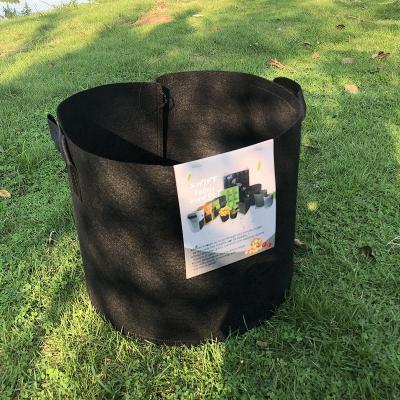 China 20 Gallon Fabric Economical Wholesale Durable Garden Plant Pots Non Woven Bags Ruled Seedling Bag 20 Gallon Planter Grow Bag for sale