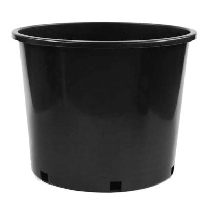 China Wholesale American Style 5 Gallon Plastic Flower Pots 6 Gallon Black Plant Nursery Plastic Pots 7 Gallon Plastic Planter Nursery Gardening Pots for sale