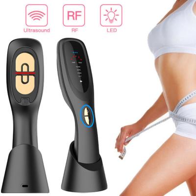 China Skin Tightening Two Head Personal Available Facial Skin Care Massager Lifting Home Use EMS RF Vibration Slimming Massage Beauty Machine for sale