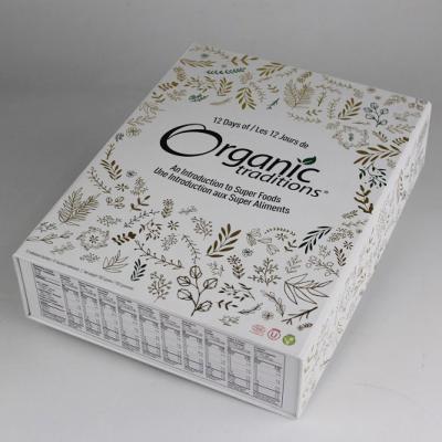 China Advent Calendar Box With Hot Handmade Paper Stamping for sale