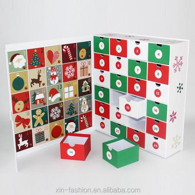 China Handmade Countdown to Christmas Advent Calendar Gift Box for sale