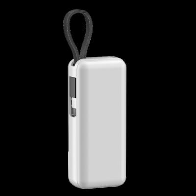 China Ultra Slim Battery Charger OEM Support Latest Fashion Hot Sale 5000mah Power Bank Supply With Lanyard Convenient For Outdoor for sale