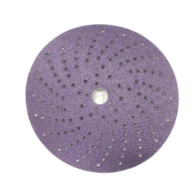 China S78 Purple ceramic abrasive sanding disc for sale