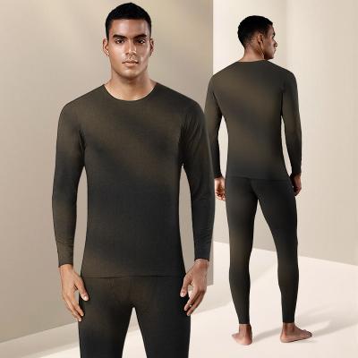 China 2021 New Breathable Slim Seamless Thermal Men's Clothing Round Neck Underwear Modal Underwear Men for sale