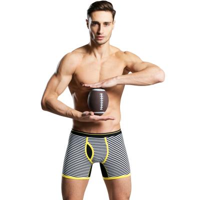 China Anti-Static Custom Striped Brief Boys Trunks Plus Size Underwear Mens Briefs. cotton for sale