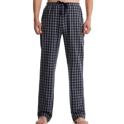 China Large Size 100% Flannel Soft Cotton Men's Anti-Static Control Pajamas Hot Yoga Pants Loose Home Pants for sale