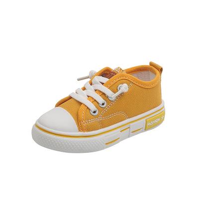 China 2023 New Soft Unique Canvas Kids Low Top Canvas Shoes Fashionable Sports Shoes Kids Boys Girls School Casual Walking Sneakers 21-32 for sale