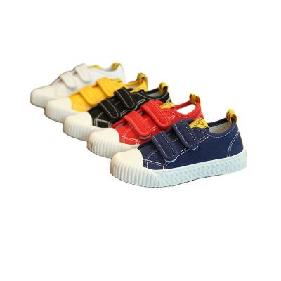 China Wholesale Boys Kids Girls School Casual Sneakers Unique Soft Canvas Fashionable Kids Sports Shoes KID-077 for sale