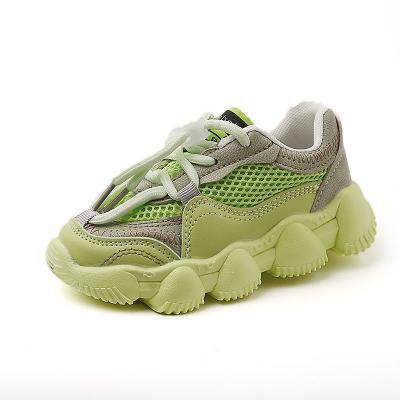 China 2023 New Wholesale Children Walking Soft Sole Breathable Casual Kids Sneakers Running Shoes KID-017 for sale