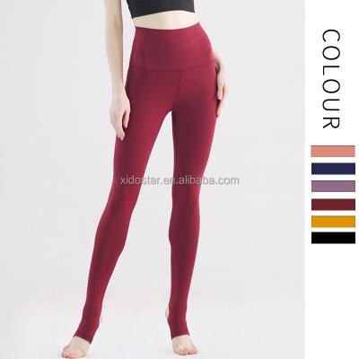 China Sustainable new yoga pants step on the feet, high waist, tight, quick drying and high elasticity, and wear hip lifting nine leggings for sale