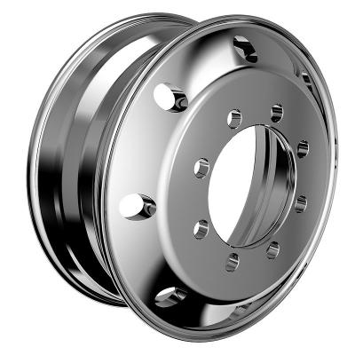 China 6061 Aluminum Alloy Medium Duty Truck 22.5X7.50 Inch Forged Polished Wheel Rim for sale