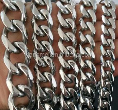 China Thick Stainless Steel Six Facet Cut Restrictor Chain Jewelry Chains for sale