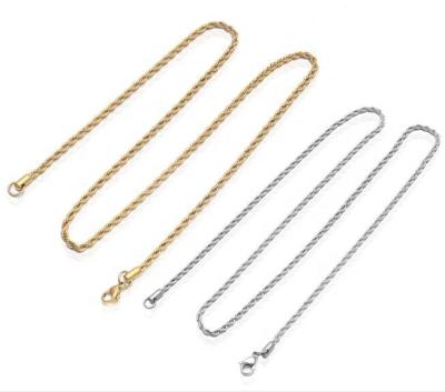 China CLASSIC Good Price Stainless Steel Rope Chain Necklace Pendant Necklace for sale