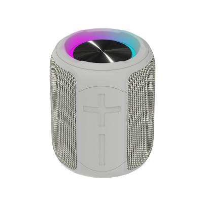 China 10W Fabric Wireless Portable Speaker 2200mAh With LED Lights Waterproof IPX7 for sale