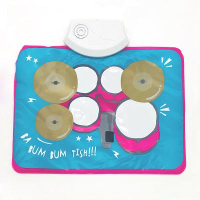 China Other Portable Drum Protective Musical Instruments Electronic Music Drum Mat Play Musical Instruments Musicals Percussion Set Child Hit Drum Toys for sale