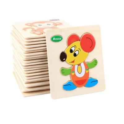 China Jigsaw Puzzle Wooden Toys Wooden Jigsaw Puzzle For Kids Baby Toy Educational Puzzles For Child Learning English Wooden Toys For Children Grasp Board Puzzle for sale