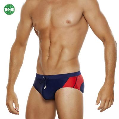 China Custom Design Male Swimwear Breathable Quick Dry Swimming Briefs With Padded For Men for sale