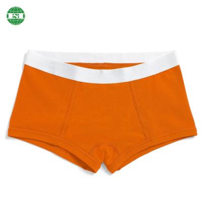 China Custom Orange 95 Color Women Boxer Organic Cotton Antibacterial 5 Spandex Boy Shorts For Woman for sale