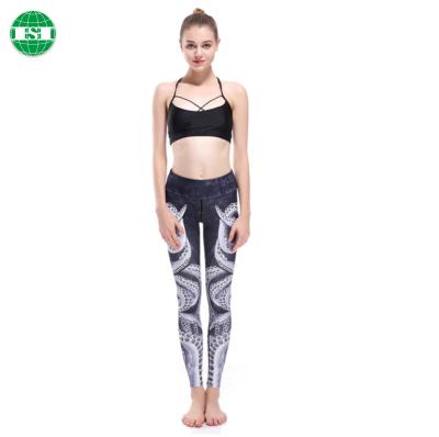 China Breathable Custom Your Graphic Printed Jogging Pants Octopus Design Polyester Spandex Yoga Pants for sale