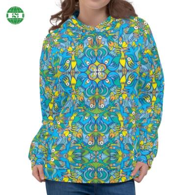 China Custom Graphic Print Sweatshirt Female Sublimation Breathable All Over Hoodies For Women for sale