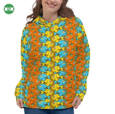 China Custom Graphic Print Womens Breathable Pull Over Hoodies OEM With Your Own Design for sale