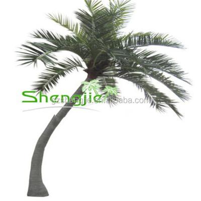 China Y plastic artificial coconut tree, outdoor decorative coconut tree, fake coconut tree climber for sale