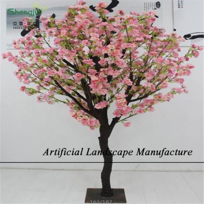 China Real touch and durable indoor decorative artificial cherry blossom tree SJC10, plastic cherry blossom tree for sale