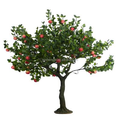 China Wedding Apple Tree Recycling Plant Cheap Artificial Plastic Large Decorative Foliage Plants for sale