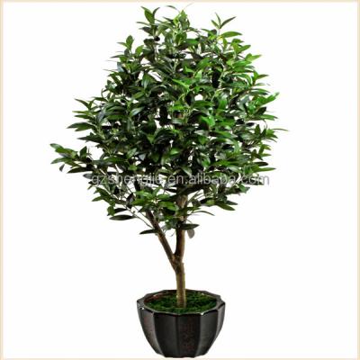 China Greenery Manufacture Bonsai Plant Ornamental Artificial Olive Tree For Home Decor for sale