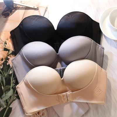 China 2021 Breathable High Quality Front Bra Hook & Loop Comfortable Wire Free Bra Sets Push Up Sexy Hot Bra for sale