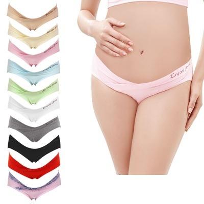 China Low Waist Breathable Cotton Women Pregnancy Panties CROSS-CRISS Under Bump Postpartum Briefs Maternity Underwear for sale